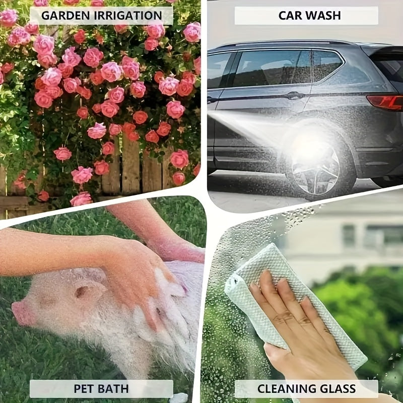 High-Pressure Car Wash Gun – For RV Exterior, Auto Detailing & Garden Hose Nozzle – Adjustable Spray Modes, Rust-Proof Design – Heavy-Duty Construction for Home & Commercial Use. Christmas & Halloween Gift