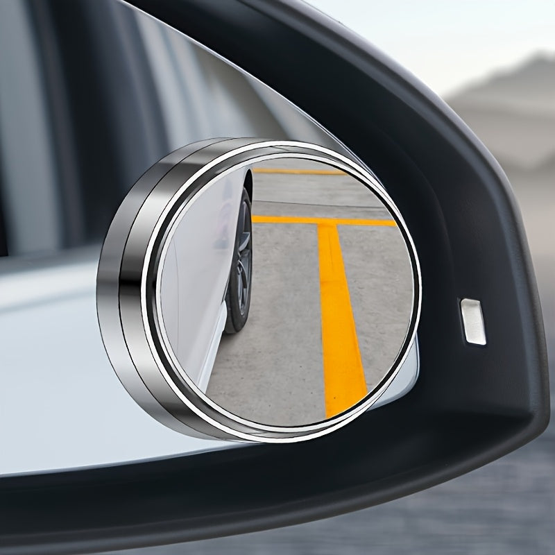 360° HD Round Blind Spot Mirror Set (2-Pack) for Car – Adjustable Rearview Mirror, Enhances Safety for Vehicle Occupants, Expands Field of View, Perfect Gift for Parents and Children on Major Holidays