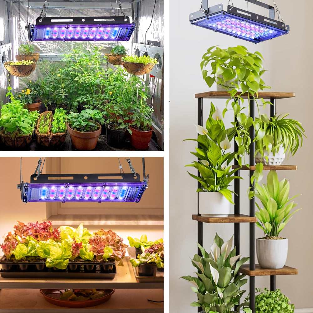1/2/3/4 Heads 5V Grow Light with 50 LED Beads Each, USB Powered with On/Off Switch, Equipped with Hanging Rope, Polished Surface, High-Efficiency Heat Dissipation, Foldable & Space-Saving, Ideal for Vegetables