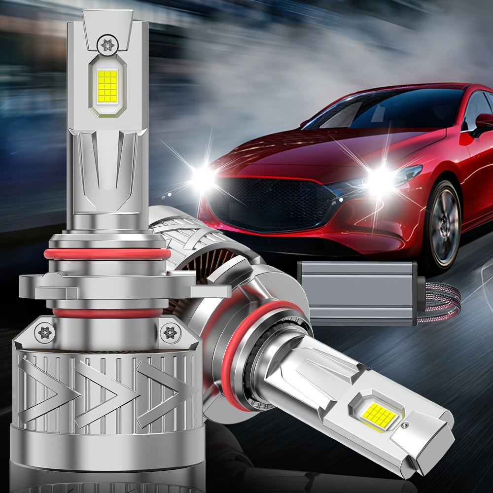 2-Pack LED Car Headlights | 60,000 Lumens, H11 LED Headlights Compatible with H7/H18, H11 H8 H9, H16 H1 - | 320W, 6500K White Light, Plug-and-Play, 1000% Brightness Increase, Easy to Install