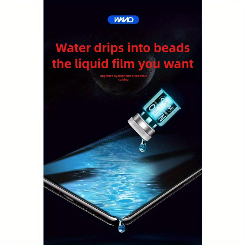 量子水晶屏幕保护膜纳米液体涂层，适用于所有手机，防碎裂，保护每一寸技术屏幕