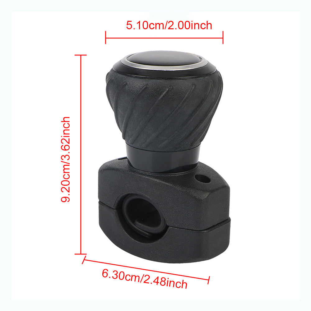 Steering Wheel Spinner Knob – 360° Rotation Car Steering Wheel Booster Helper, Universal Fit for Sedans, Trucks, Tractors, Forklifts – Rotating Grip Handle