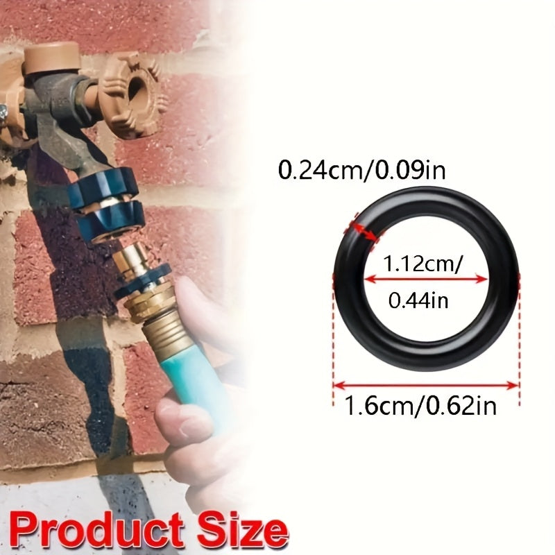 50pcs 橡胶 O 型圈密封垫 - 耐用合成，16mm OD，11.2mm ID，黑色 - 非常适合花园水管，快速连接系统，水龙头，洗车枪和水泵，花园水管密封垫 | O 型圈密封垫。