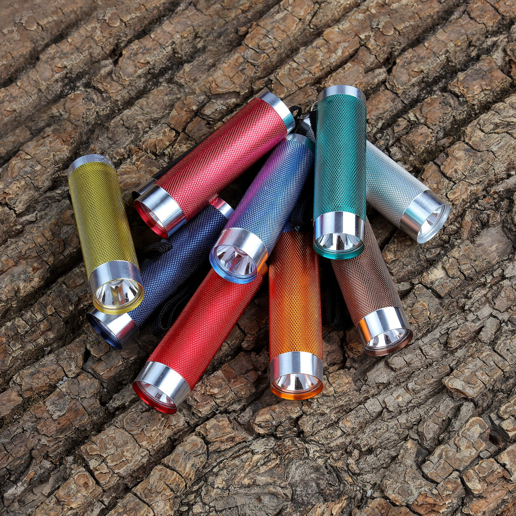 10-Piece Mini LED Flashlights, Handheld Flashlights, 10 Colors, Easy to Carry (AAA Batteries Not Included)