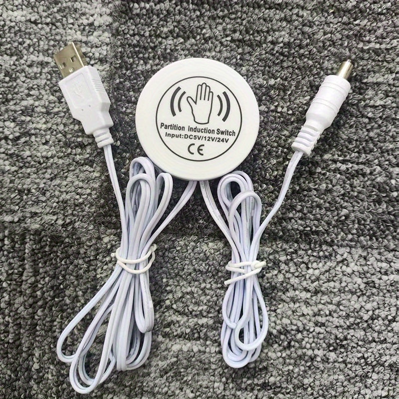 8mm 5V COB LED灯带，长度可选39.37英寸、78.74英寸或3米，配备USB接口、可调光触摸传感器和暖白光。这款无点可裁剪灯带非常适合用于厨房橱柜、衣柜、鞋架和卧室装饰