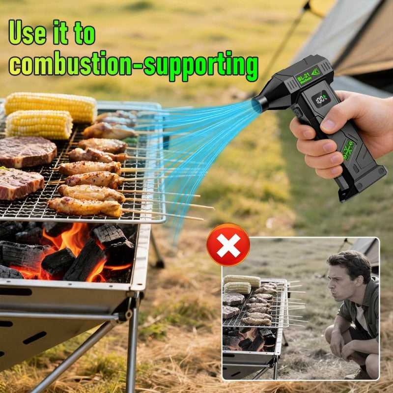New Upgraded Portable Turbo Jet Fan, Quiet Noise Reduction, Cordless Air Blower, Air Dryer, High Power Turbo Dust Removal Fan, Equipped with Brushless Motor, Built-in Large Capacity Long Lasting Battery