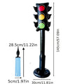 2-Pack 57 Inch Giant Inflatable PVC Traffic Light Model, Creative Racing Birthday Party Decoration, Red Yellow Green Inflatable Traffic Signal Light, Ideal for Christmas Easter Holiday & Birthday Party Decor with Air Pump