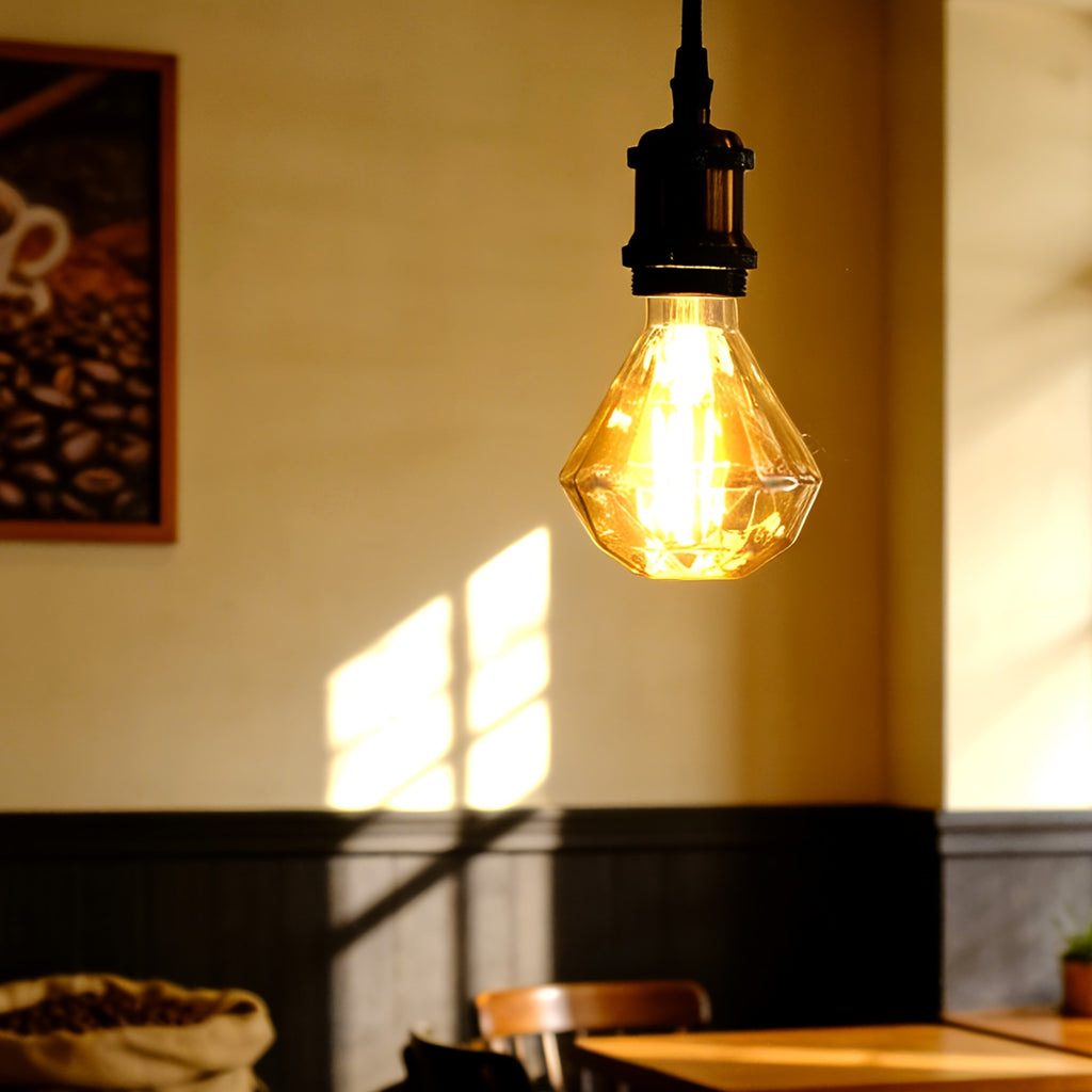 Diamond lighting bulb 120V 4W 2700K Edison bulb vintage LED bulb 4W non-dimmable special decorative bulb