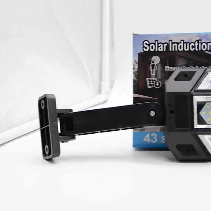 Commercial Solar Street Light with 56 LEDs, Designed for Outdoor Use, Engineered to Operate from Dusk to Dawn. These Solar Lights are Equipped with a Motion Sensor and Remote Control, Perfect for Parking Lots, Garages, Courtyards
