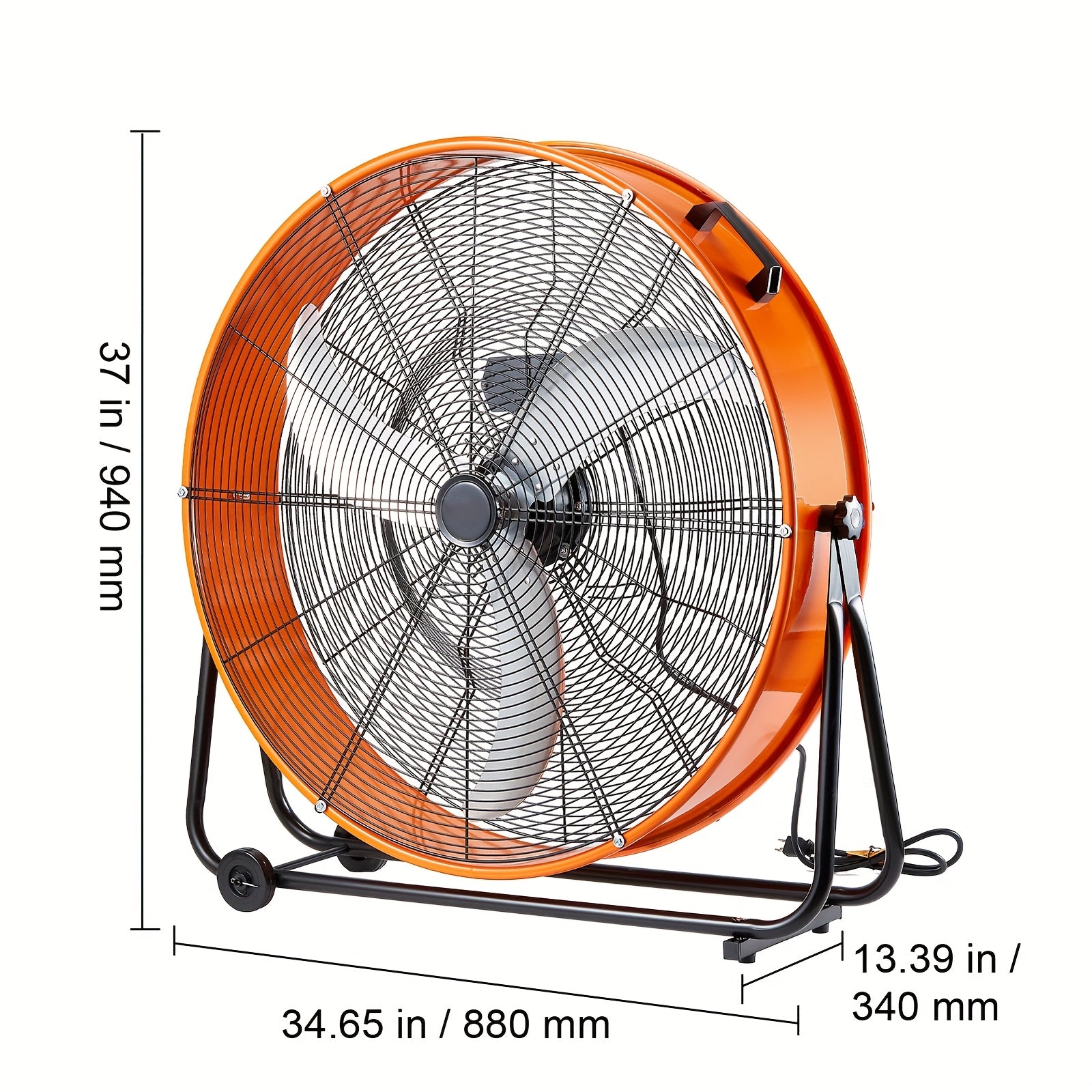 VEVOR 30 Inch High Velocity Blower, Industrial Use, 3-Speed 13000CFM, for Warehouse