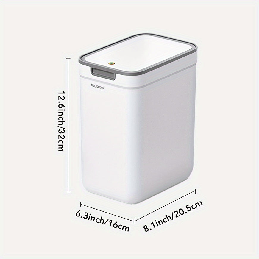 Halloween & Christmas Bathroom Wall Mount Trash Can - Festive Home Decor, High Capacity Press-Top Lid, Wall or Floor Placement for Bathroom, Kitchen, Narrow Space Storage