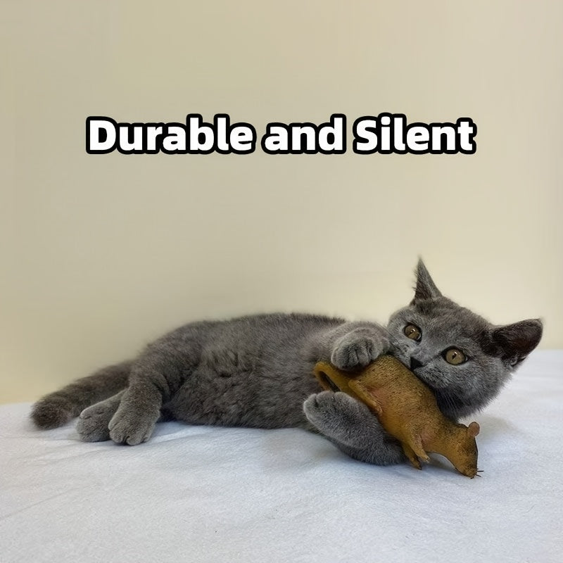 搞怪整蛊仿真立体老鼠，猫咪狗狗玩具，软的可捏可咬，猫猫自嗨玩具逗猫用品解闷神器调皮猫玩具，适合万圣节、圣诞节等12个节日送朋友礼物