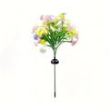1-Piece Solar Small Wild Chrysanthemum Ground Light, Suitable for Outdoor Garden Landscaping, Perfect for Courtyard Fence and Patio Lawn Decoration