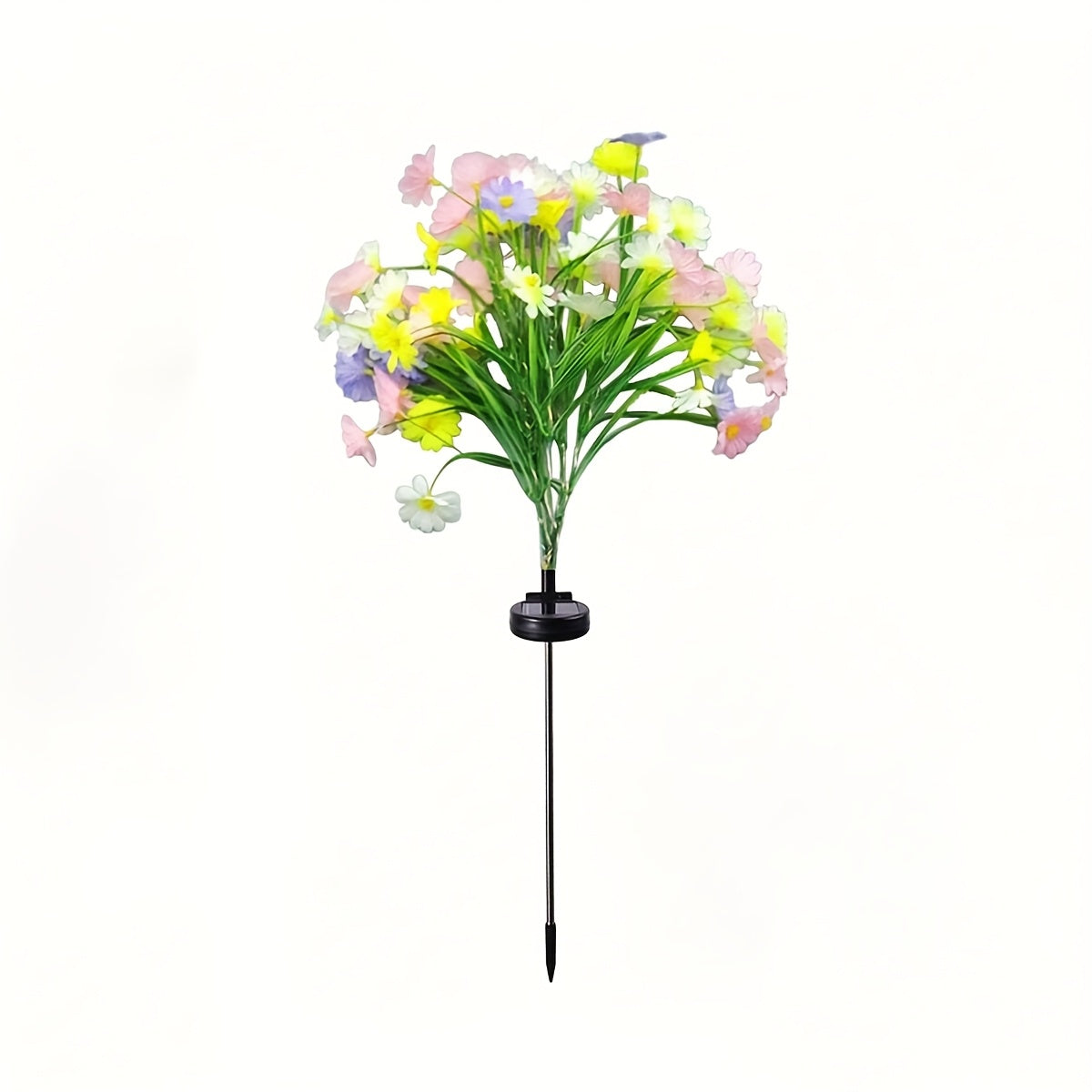 1-Piece Solar Small Wild Chrysanthemum Ground Light, Suitable for Outdoor Garden Landscaping, Perfect for Courtyard Fence and Patio Lawn Decoration