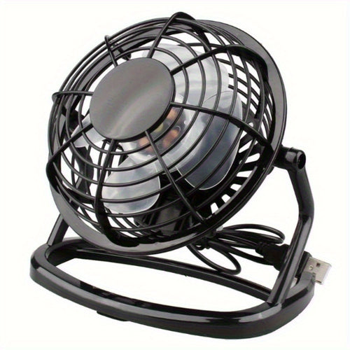 1 Pack USB Powered Mini Desktop Fan, Quiet Small Personal Cooling Fan for Office Dormitory Travel, Space-Saving Design No Battery Needed, Perfect for Laptop Bedside Use