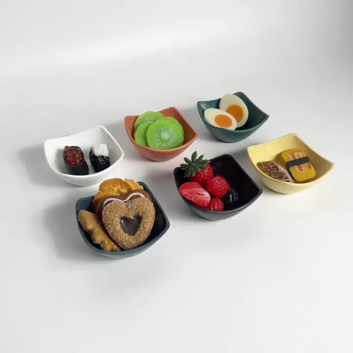 6Pcs Durable Shatterproof Mini Dessert Bowls, Reusable Vibrant Color Sauce & Dessert Bowls, Dishwasher & Microwave Safe, Perfect for Appetizers, Dips, Snacks, Fruits, Ideal for Kitchen, Outdoor Picnic, Party, Portable & Compact