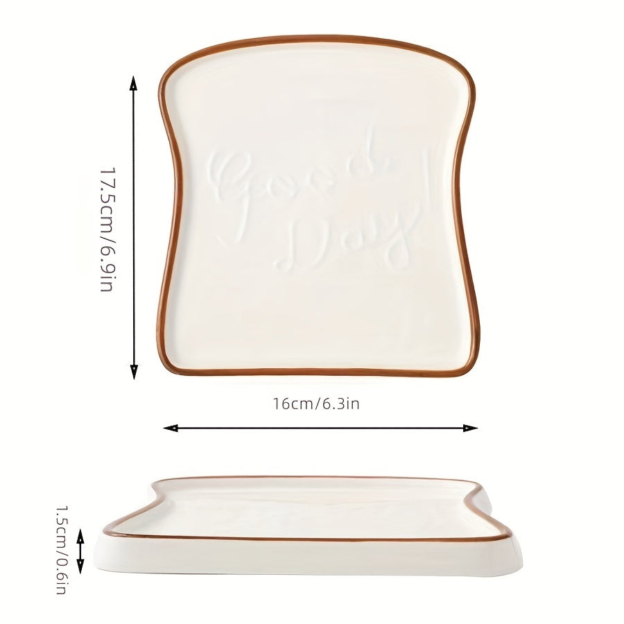 1/2 Pcs, Ceramic Breakfast Plate, Dessert & Bread Plate, Home Ceramic Steak Plate, Pasta Plate – Perfect for Steak, Bread, Pasta, Sushi