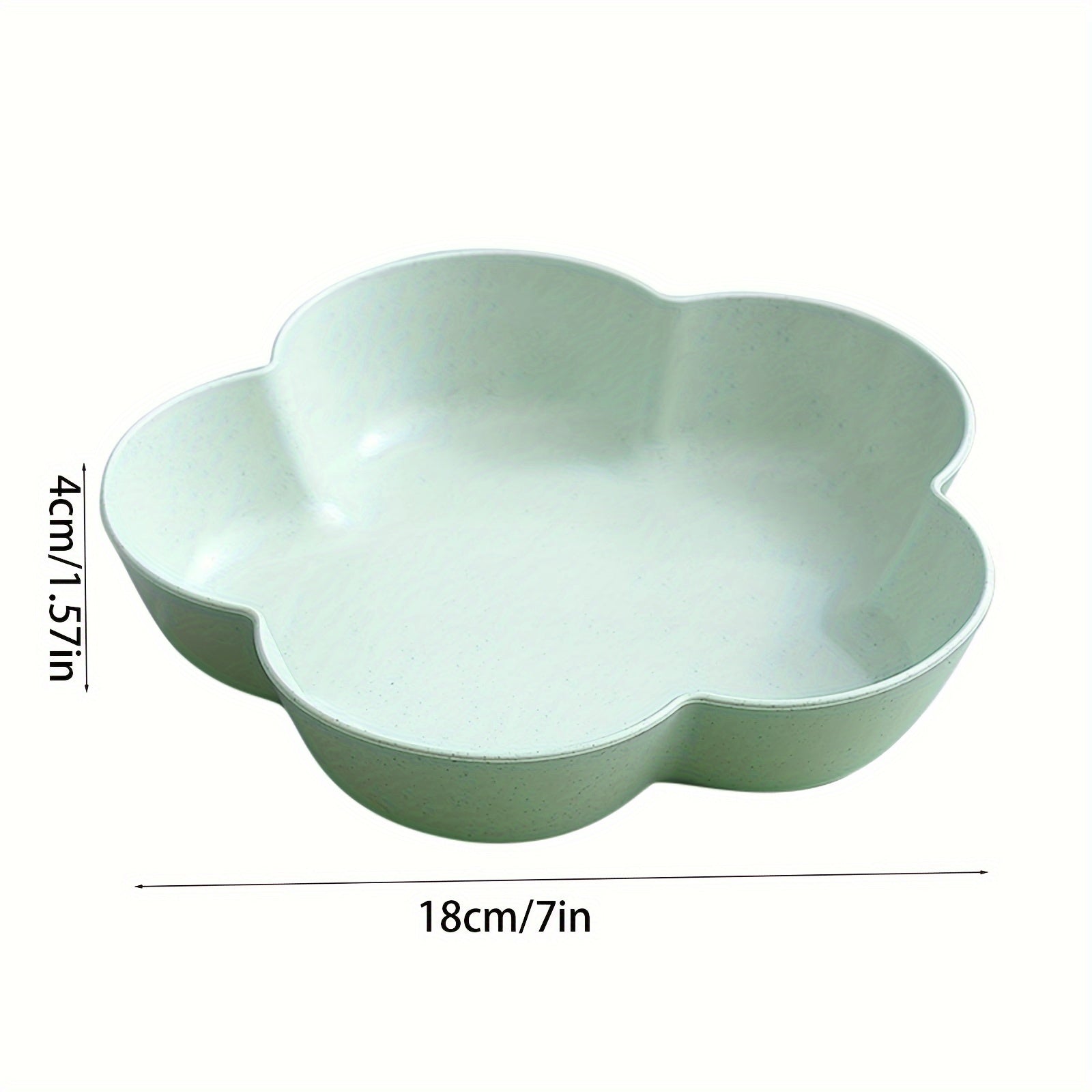 5pcs, Flower Dinner Plates, Reusable Unbreakable Plastic Plates, Lunch Plate, Bread Plate, Table Fruit Plate, Cake Plate Salad Plate, Chip Plate, Small Dish, Outdoor Dining Plate, Dishwasher & Microwave Safe, Kitchenware