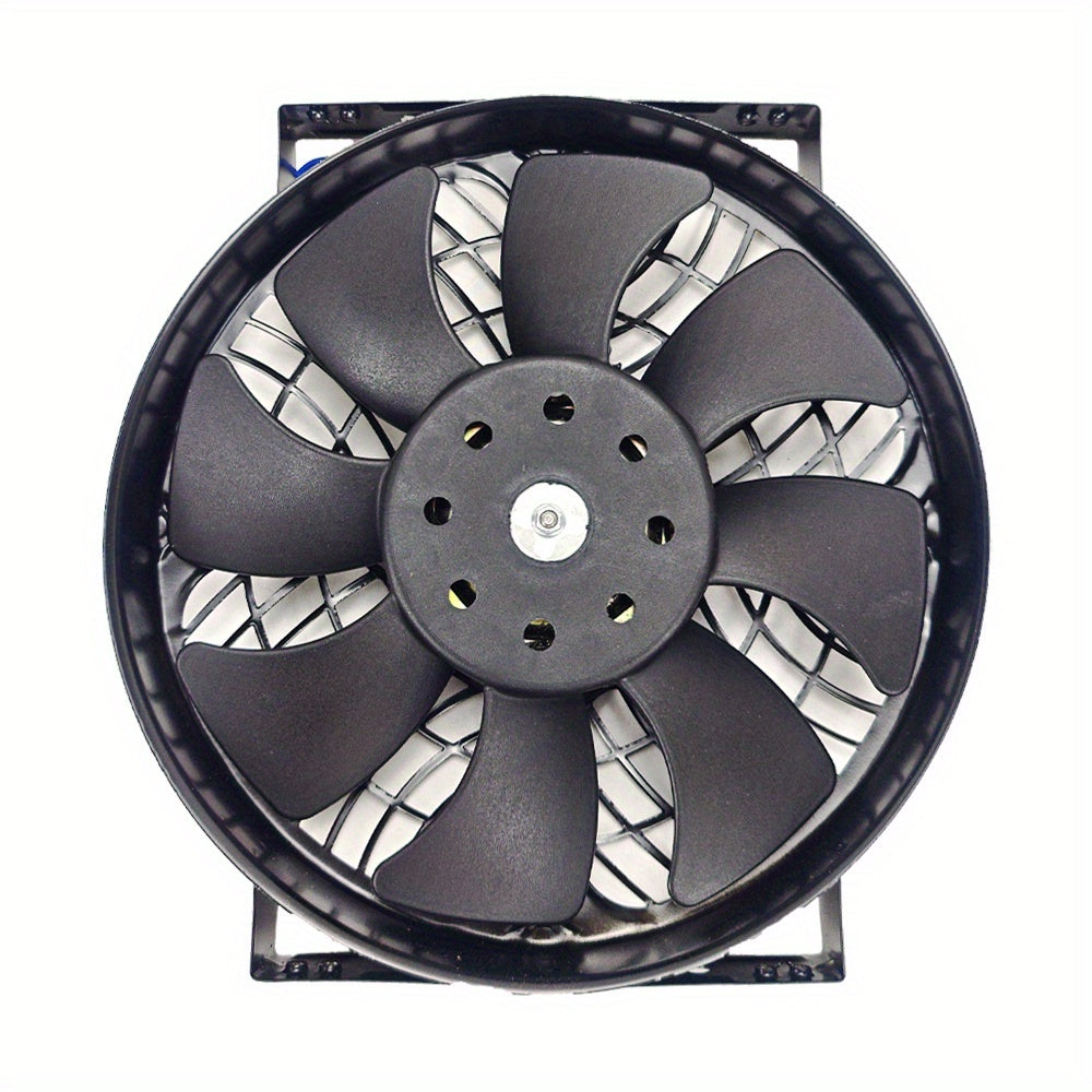 10 Inch Ultra Thin Metal Mesh Universal Cooling Fan, Car AC Condenser Radiator Electric Fan