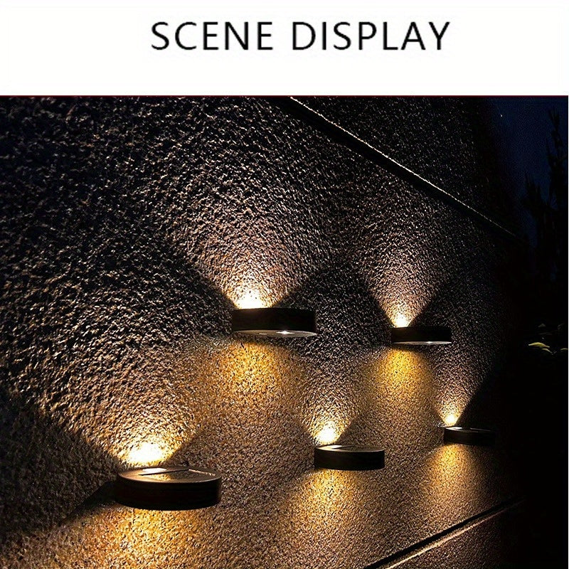KEWEN New Solar Round Wall Light, Simple and Easy-to-Use Design, Equipped with LED Smart Sensor Light Control Function, Providing You with an Intelligent Lighting Experience.