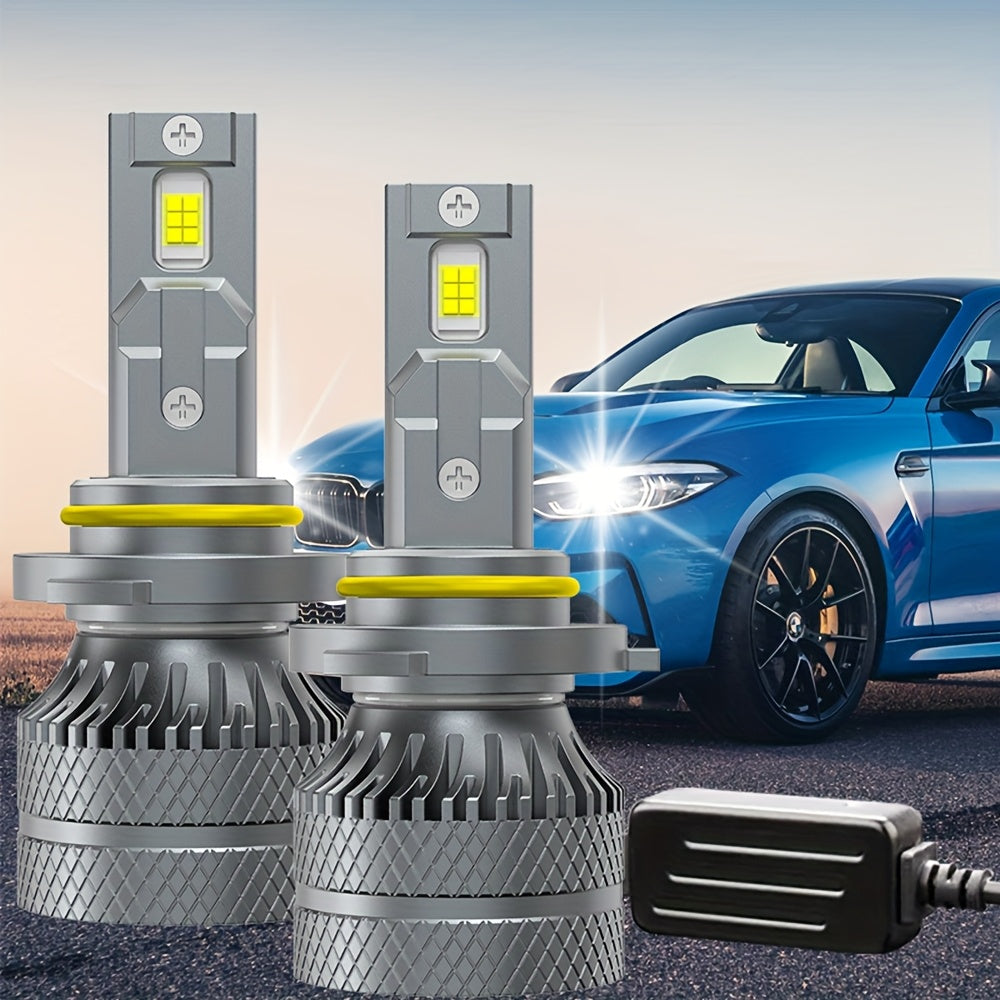 2PCS H7 H4 H11 LED Headlight H1 9005 HB3 9006 HB4 9012 HIR2 Bulbs Canbus LED Car Headlight 30000LM Mini Car LED Light Super Bright, Error-Free, High/Low Beam