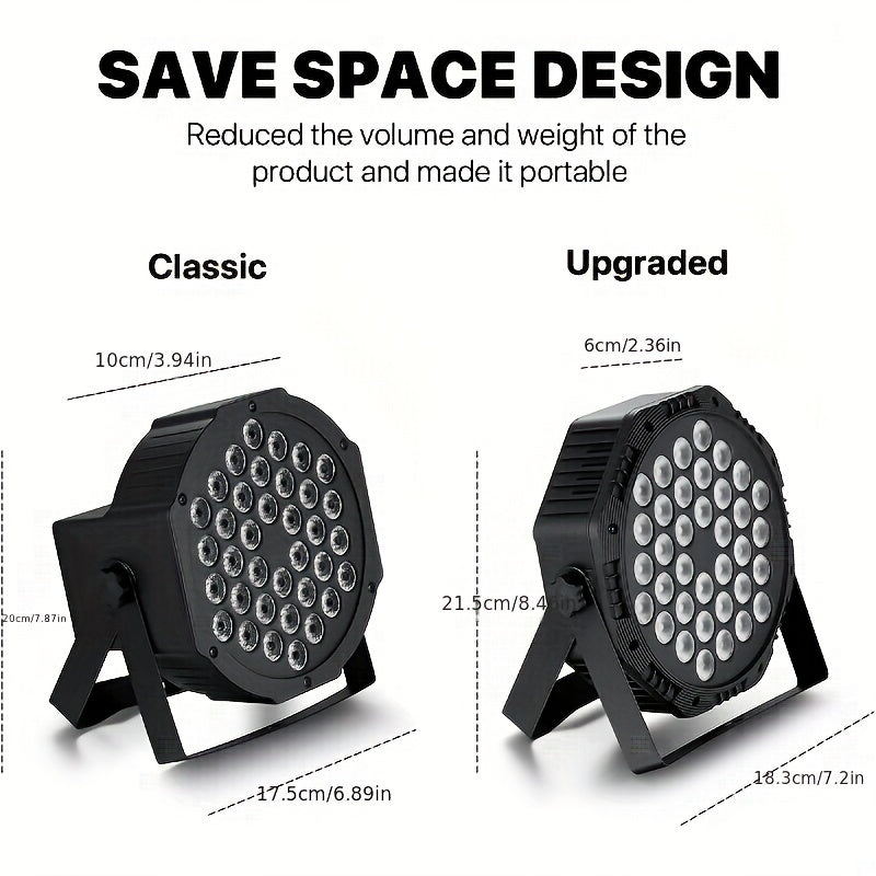 2/4/6-pack 36-LED disco light