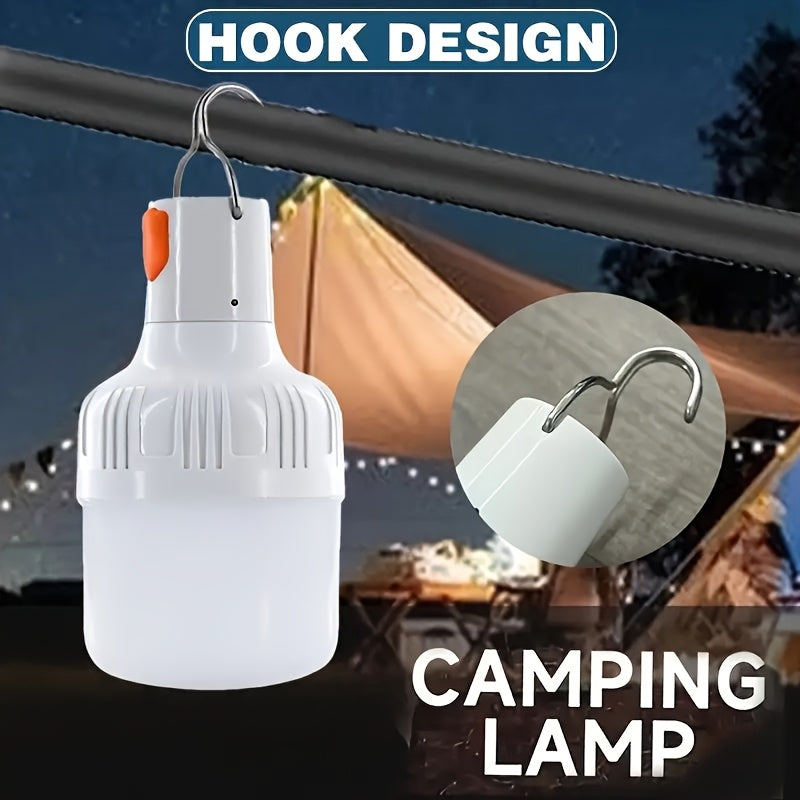 USB rechargeable bulb, summer adventure light, picnic light, night work light, portable night light, high brightness hook light, reading light, RV bedside light, car emergency light