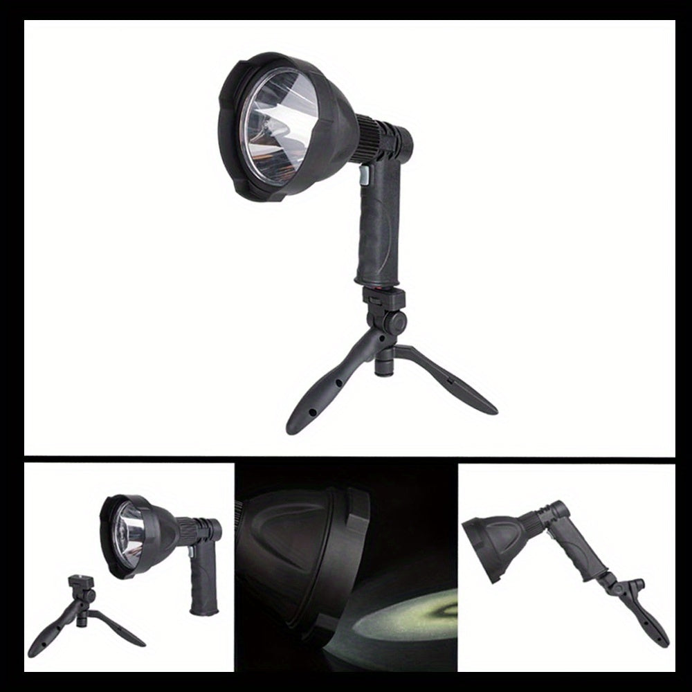 Rechargeable spotlight flashlight outdoor handheld LED flashlight ultra-bright spotlight, with 3 modes, suitable for hunting, camping, boating and hiking