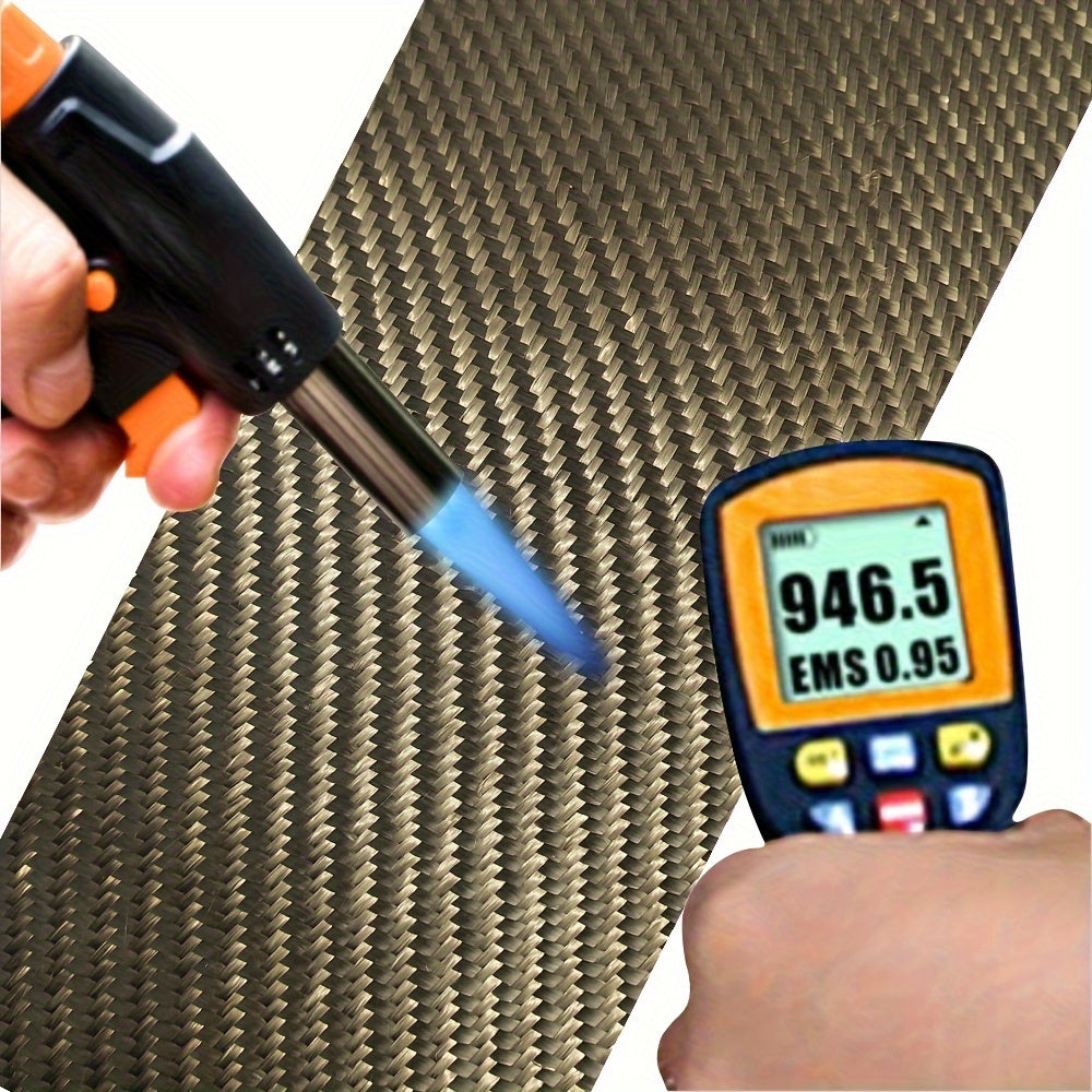 Self-Adhesive Basalt Fiber Cloth, High-Temperature Resistant Basalt Fiber Fireproof Cloth, High-Temperature Flame-Retardant Basalt Fiber Cloth, Exhaust Pipe Heat Insulation High-Temperature Basalt Fiber Cloth