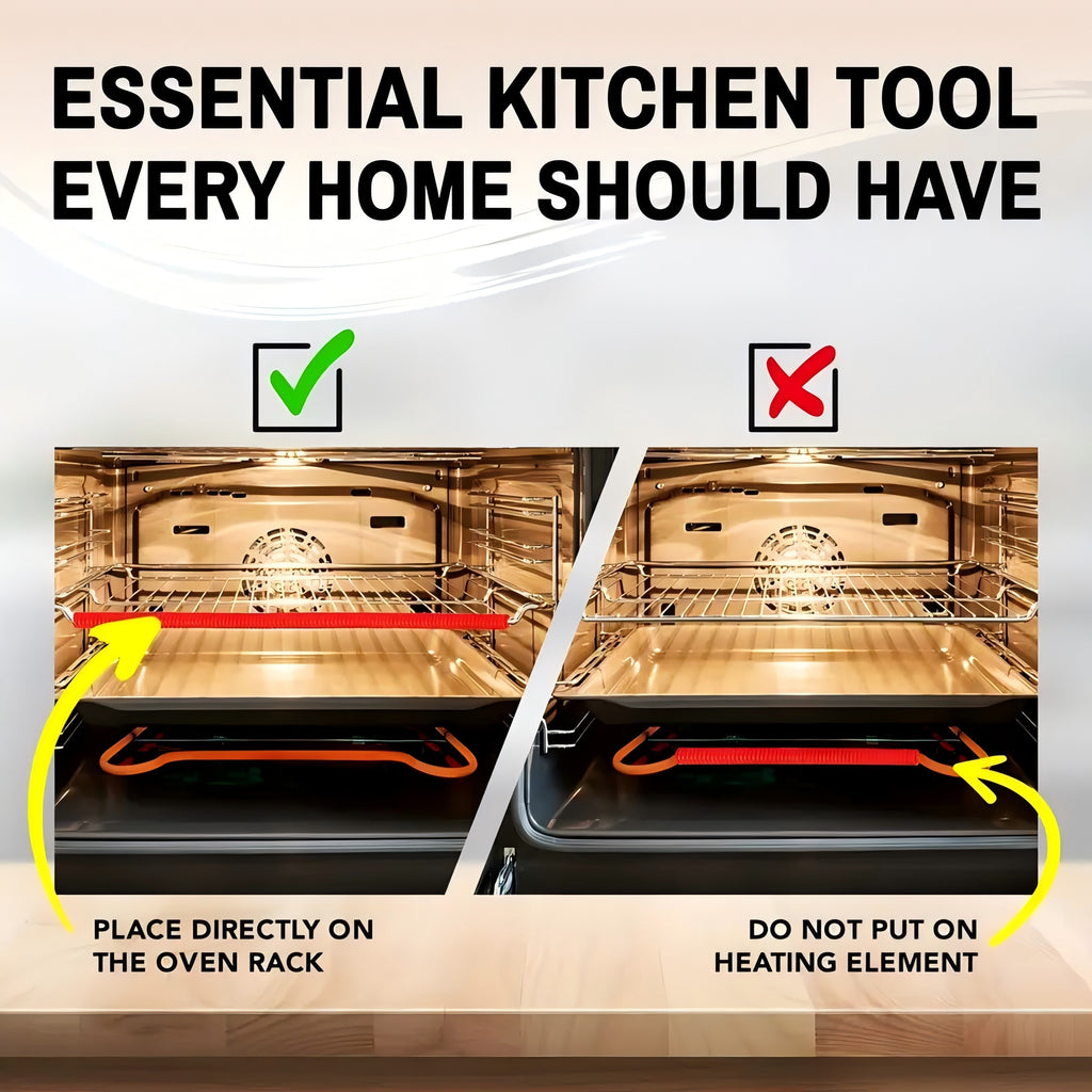 2/3 Pack Silicone Oven Rack Edge Protectors | Heat-Resistant, 14 Inch, Burn Protection, Oven-Safe Kitchen Tool, TIGERPOWER RV Kitchen Stove Enhancement Gear