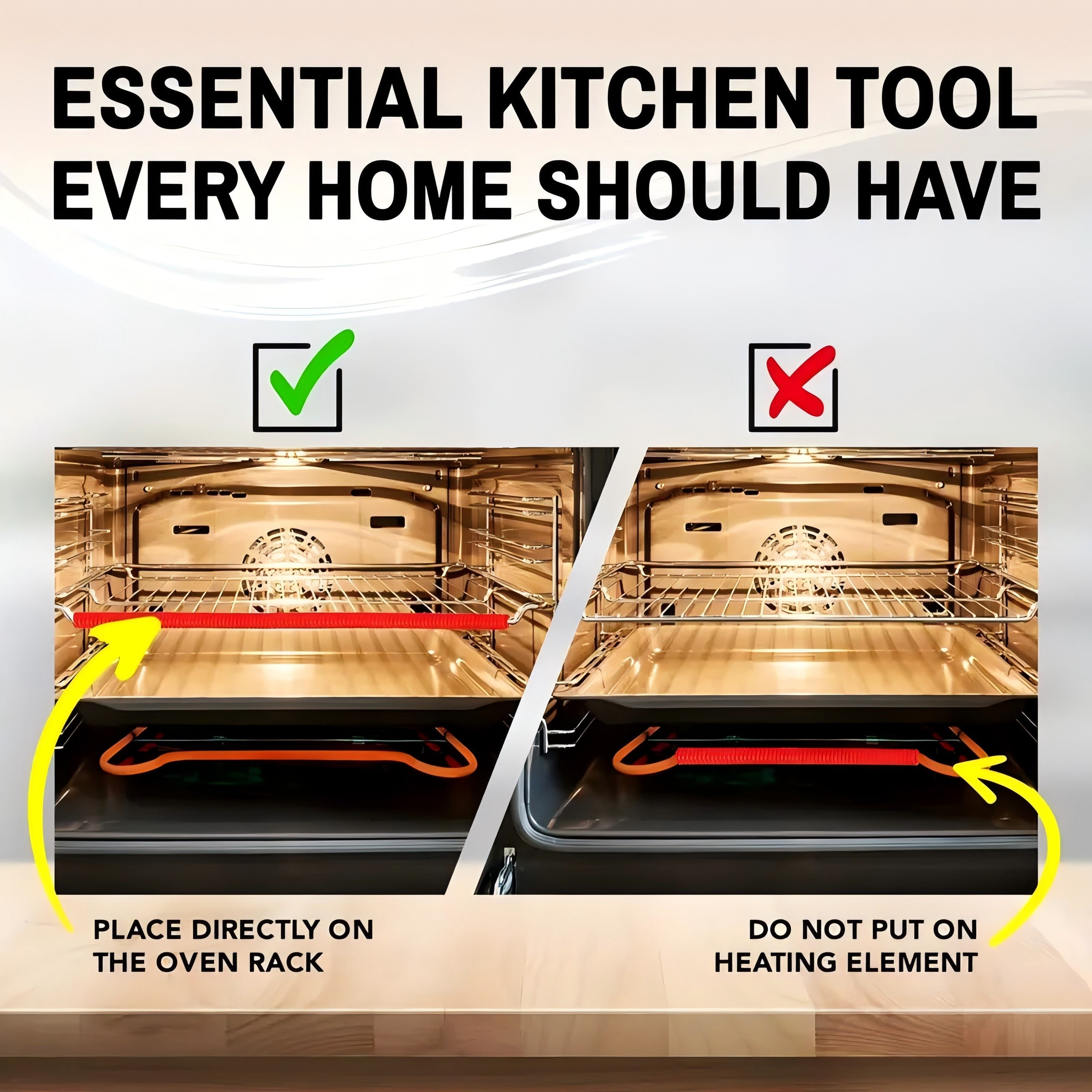 2/3 Pack Silicone Oven Rack Edge Protectors | Heat-Resistant, 14 Inch, Burn Protection, Oven-Safe Kitchen Tool, TIGERPOWER RV Kitchen Stove Enhancement Gear