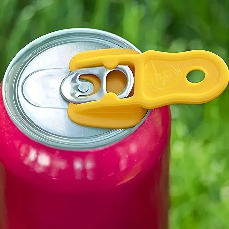Two Durable Plastic Can Openers - Ergonomic Easy-Grip Design, Leak-Proof & Portable, Ideal for Camping, Picnics, BBQs, College Parties - Kitchen & Outdoor Drink Accessories, Camping Tools, BBQ Gear, Reliable Can Opening Solution