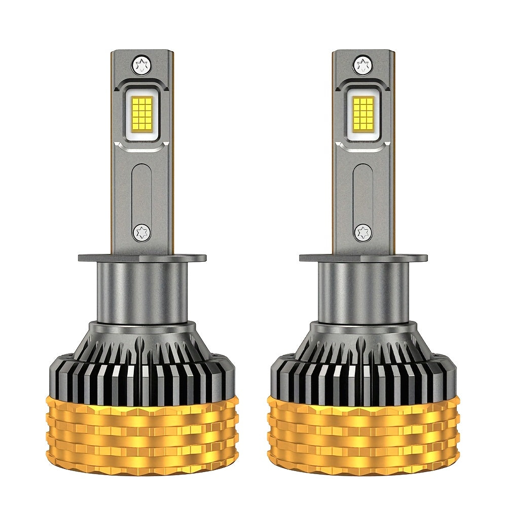 2-Pack 220W H7 H4 H11 LED Bulbs 9007 9008 H13 LED Lights Compatible with H1 H3 HB3 9005 HB4 9006 9012 12V 24V LED Headlight Bulbs 6000K