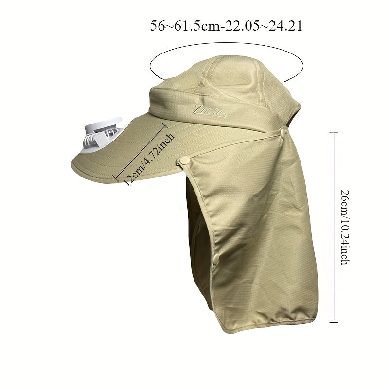 Women's Exclusive Solar + USB Dual Charging Wind Sun Hat | Built-in Battery, Ultra Long Battery Life, Stylish Design, Must-Have for Outdoor Travel, Tennis and Hiking