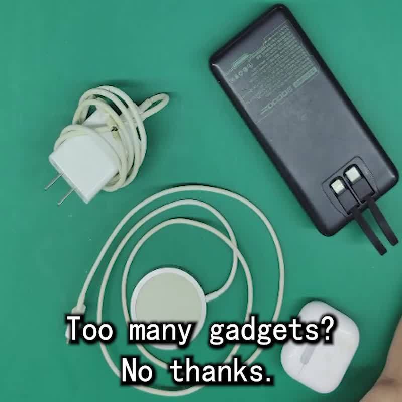 2-In-1 Magnetic Portable Charger And Earbuds: A 5000Mah Wireless Power Bank with Built-In True Wireless Stereo Earphones, Mag-Safe Battery Pack for Iphone 17, 16, 15/14/13/12, Compatible with Galaxy S6-S24 And Android Devices