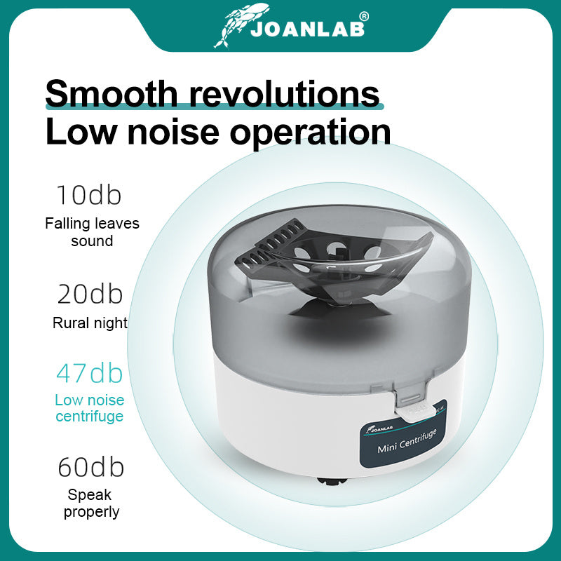 JOANLAB Pcr 迷你离心机 等离子离心机实验室 0.2ml 1.5ml 2ml离心管 4000rpm 7000rpm