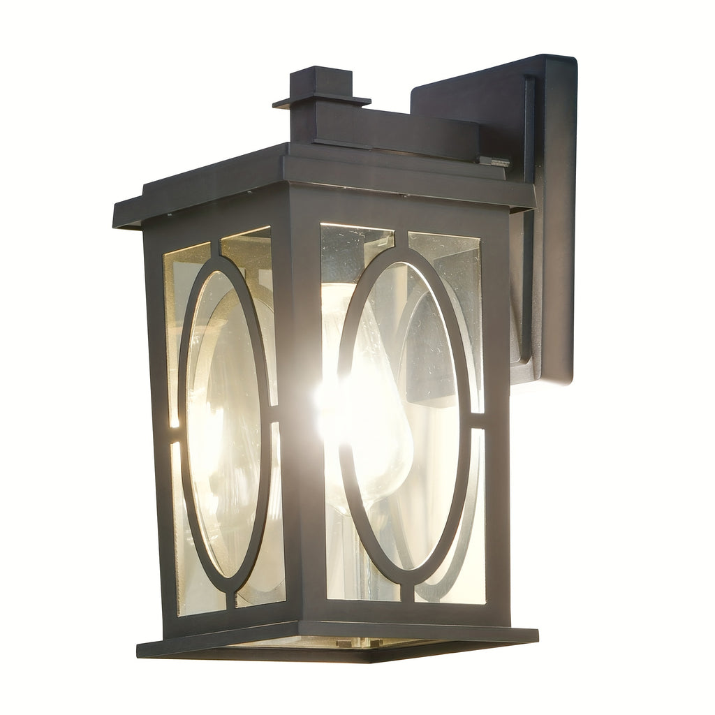 1-Piece Die-Cast Aluminum Outdoor Wall Light, Modern European N-Shape, Mold-Proof, Rust-Resistant, Durable, Corridor, Garden, Door Lighting Wall Sconce