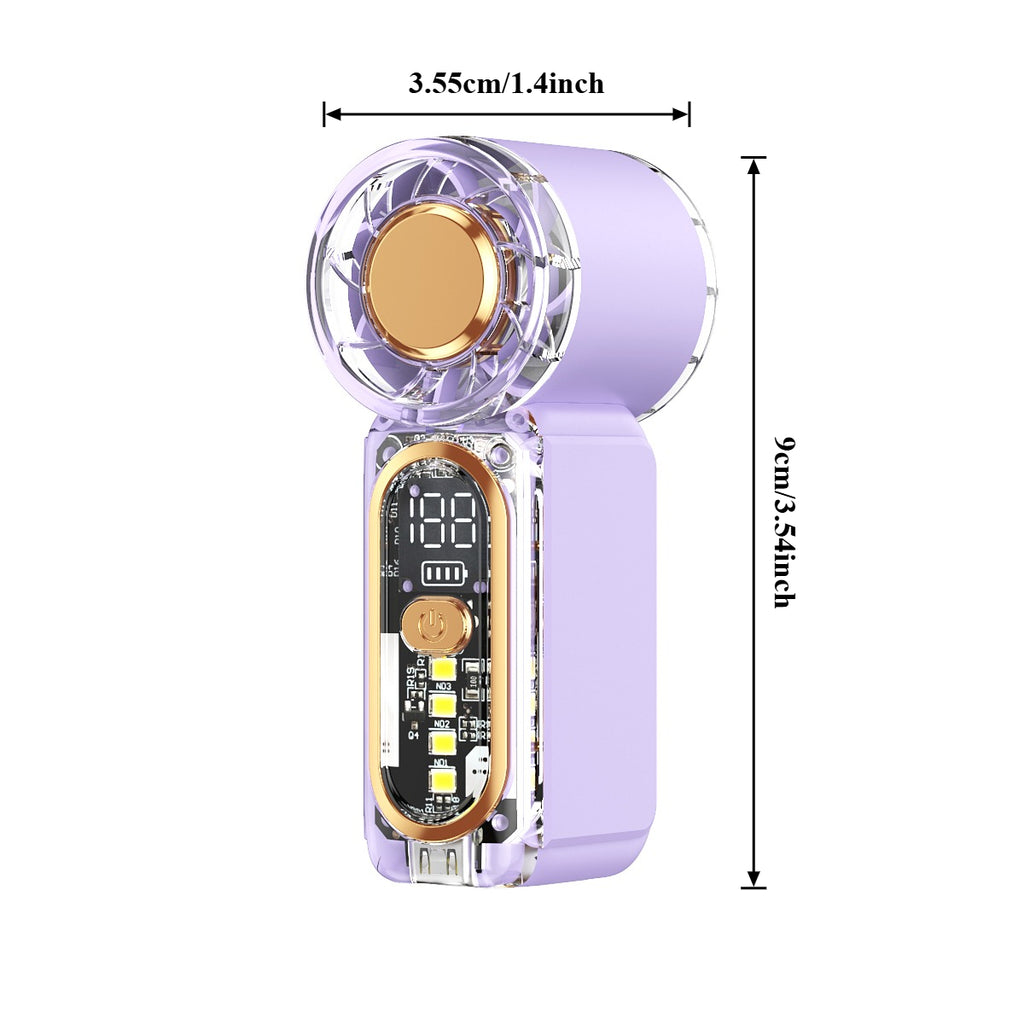 Ultra Quiet Mini Fan, Low Noise Operation, Ultra Long Battery Life, Pocket Size Portable Fan, Perfect for Dormitory, Classroom, Library
