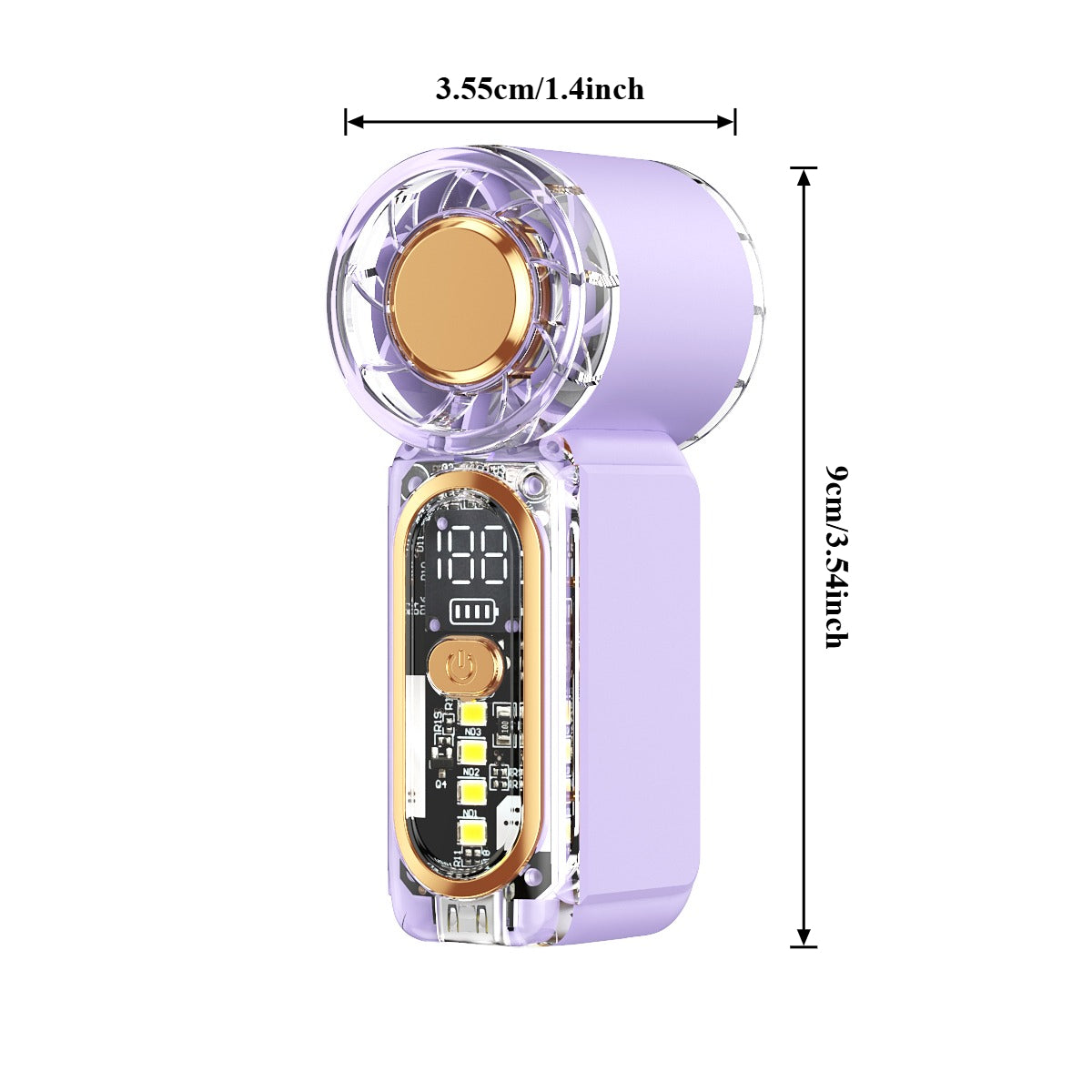 Ultra Quiet Mini Fan, Low Noise Operation, Ultra Long Battery Life, Pocket Size Portable Fan, Perfect for Dormitory, Classroom, Library
