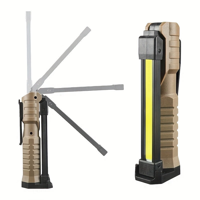 Foldable LED Emergency Floodlight, Portable Strong Magnetic COB Work Light, C-Type Rechargeable Flashlight, Ultra-Bright Light