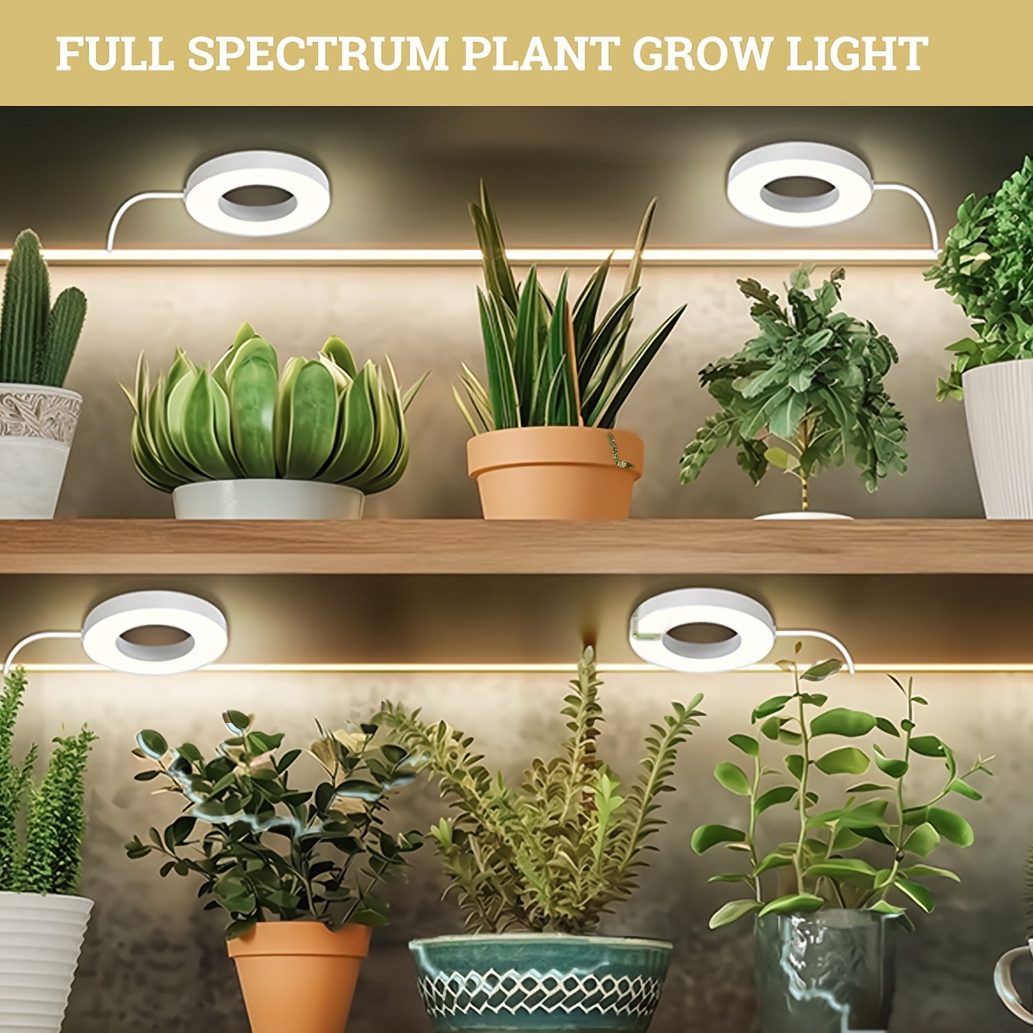 LED Full Spectrum Plant Light Strip, 5V USB Powered Indoor Grow Light, Sunlike Hydroponic Supplement Lamp, 4/8/12H Timer, 5 Dimmable Levels, Red Blue UV/IR Light, Ideal for Greenhouse Tent, Vegetable, Flower