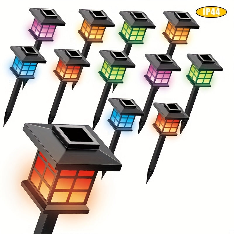 24/12/6 Pack LED High Quality Solar Lights, Suitable for Outdoor, Christmas Decoration, Illuminating Your Garden, Landscape, Pathway, Yard, Patio and Driveway Lighting (White/Warm/Color Light)