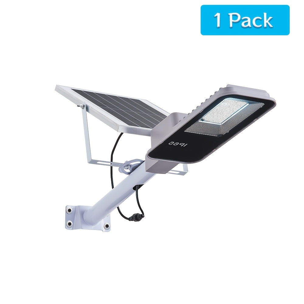 Outdoor 2 Pack Solar Light, IP65 Waterproof Solar Street Light, 6500K Dusk-to-Dawn Solar Floodlight with Motion Sensor, Perfect for Courtyard and RV Parking Lot, Available in 2/1 Pack Options.
