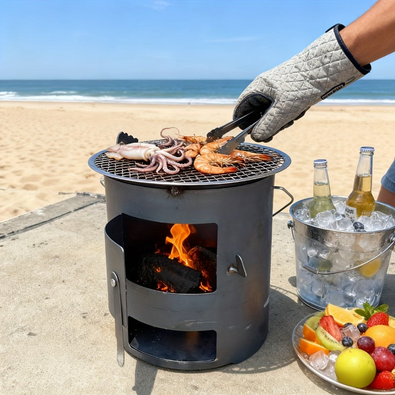 Bottled Propane Camping Stove with Gas Canister Base, Lightweight Propane & MAPP Gas Camping Stove, Instant Ignition Design, Ideal for Hiking, Backpacking & Outdoor Cooking.