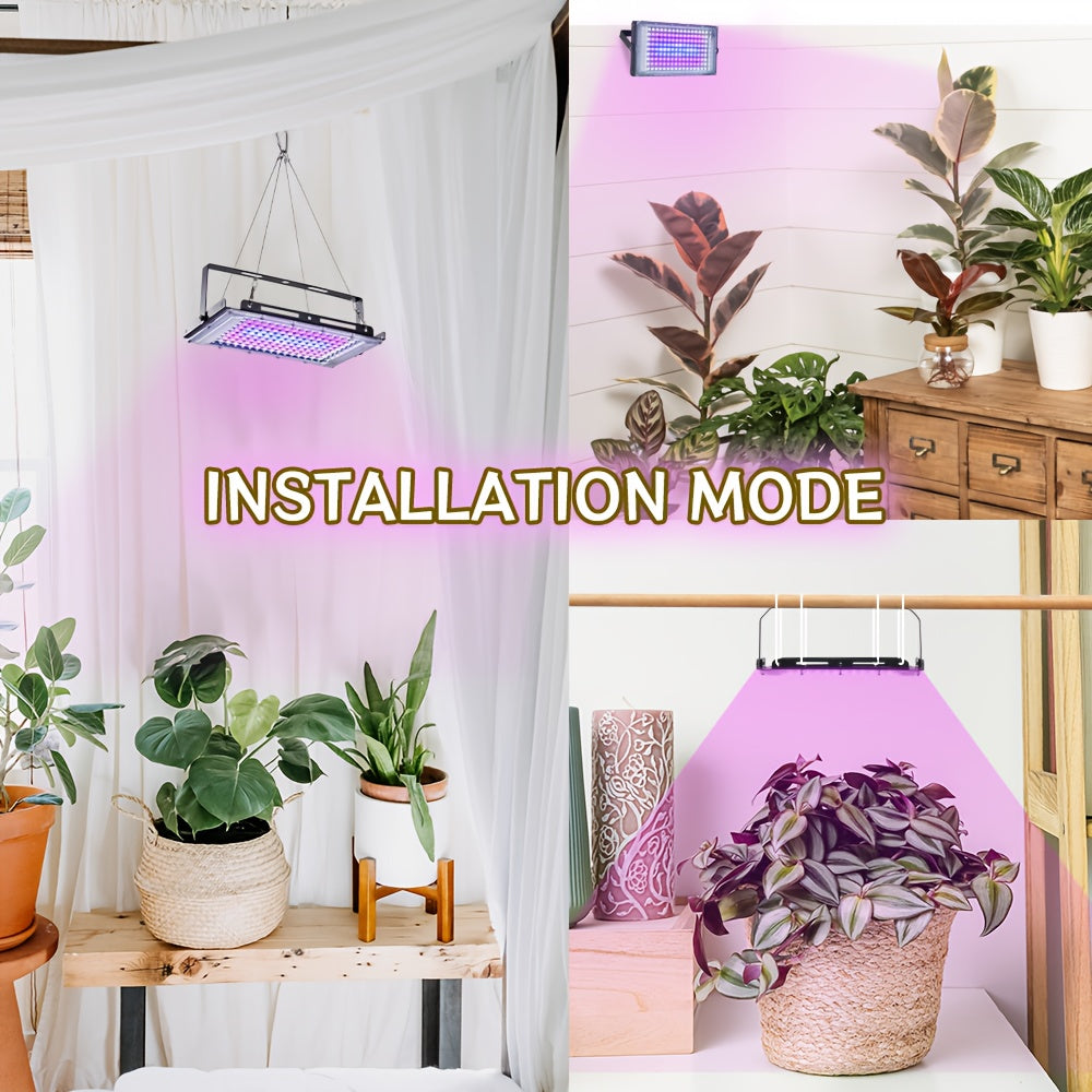 1-4 Pack 50/96/144 LED Full Spectrum Plant Grow Light, Ideal for Indoor Plant Seed Germination, Blooming and Fruiting, Equipped with 59 Inch Power Cord, USB Plug and Switch, Low Voltage 5V