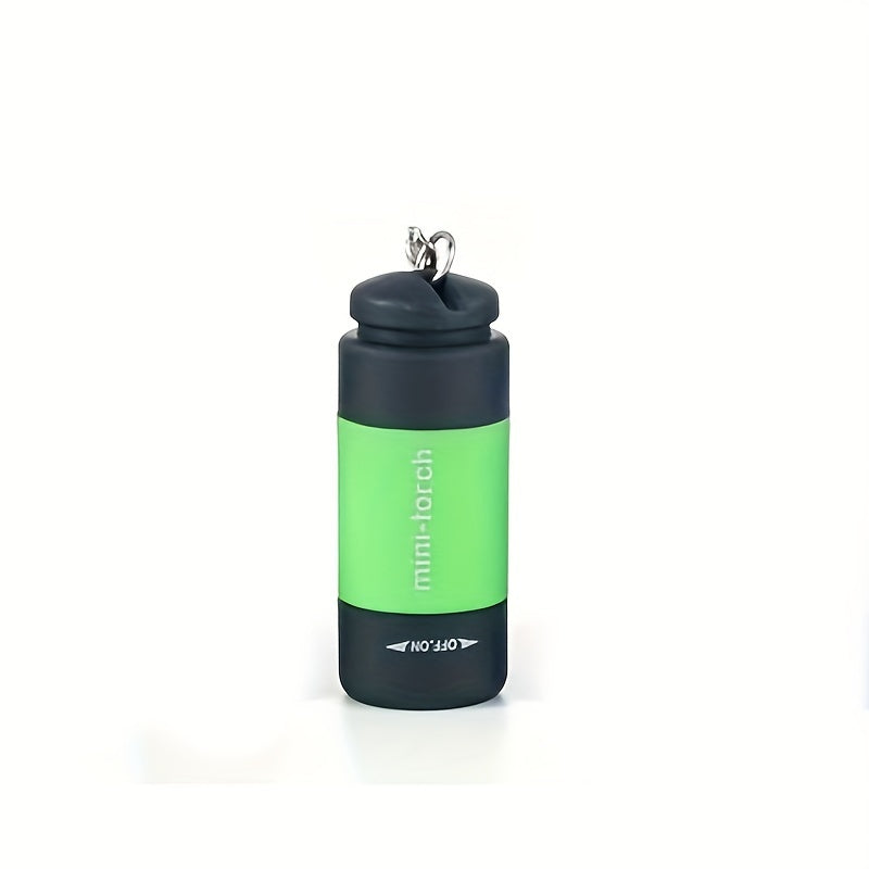 USB rechargeable portable flashlight keychain mini powerful light, camping ultra-bright lamp, outdoor equipment, IP44 protection rating