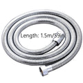 3-Function Shower Head Set - Extra Large Face with 59.06" Hose - High Pressure Rain, Massage & Mist Modes - Easy Install, Universal Fit, Designed for Shower Only