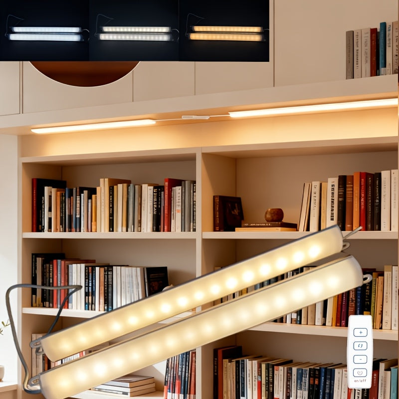 1 set USB under-cabinet light, display light, adjustable LED night light, ultra-thin under-cabinet light, kitchen three-color under-counter light, dimmable light for cabinets, counters, workbenches, tables, home wall light, strip lighting tube.