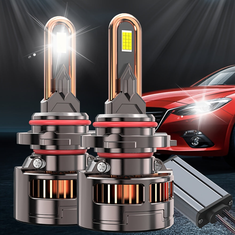 2件高品质LED 灯9006/HB4-QC065 H4/H7/H1/H4/9003/HB2/H11/H18/H16/9012/9005，950% 明亮 60000LM 带外部驱动器 Canbus 即插即用，250W，高性能LED，汽车用LED灯，12v