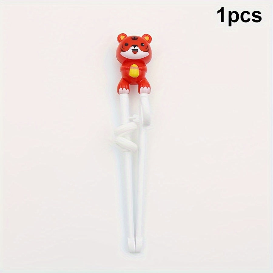 Toddler Dinosaur-Shaped Training Chopsticks - Reusable, Colorful Learning Aid